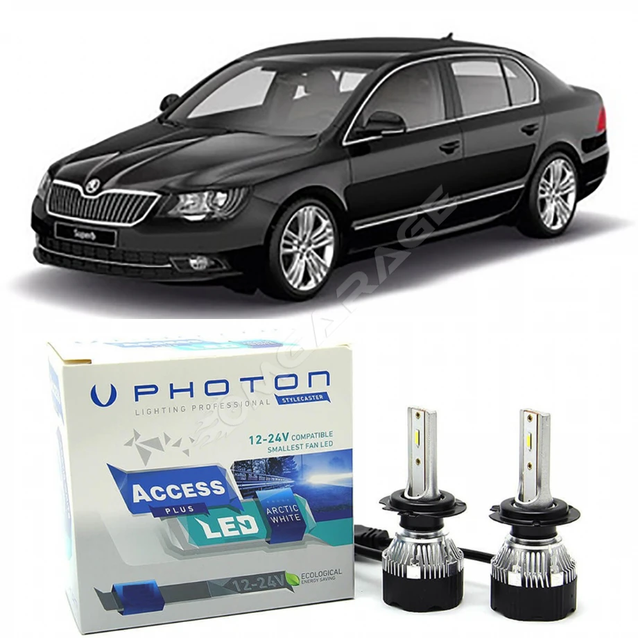 Skoda Superb 2 Led Xenon Sis Farı Ampulü H8 Access Yeni Seri Beyaz 2008-2015
