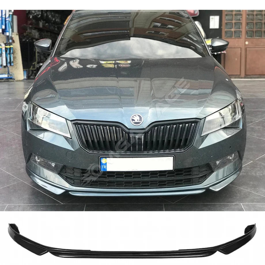 Skoda Super B Custom Ön Ek Plastik Siyah karlık-ön-ek-bodykit 2015 2016 2017 2018 2019