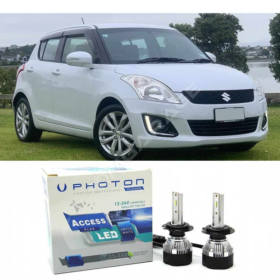 Suzuki Swift 2 Uzun+Kısa Far Ampulü H4 Access Yeni Seri Beyaz 2010-2017