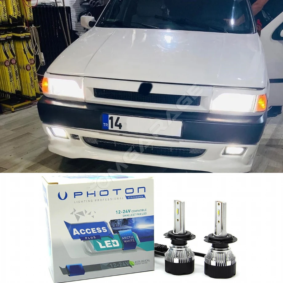 Fiat Uno Led Xenon Sis Farı Ampulü H3 Access Yeni Seri Beyaz