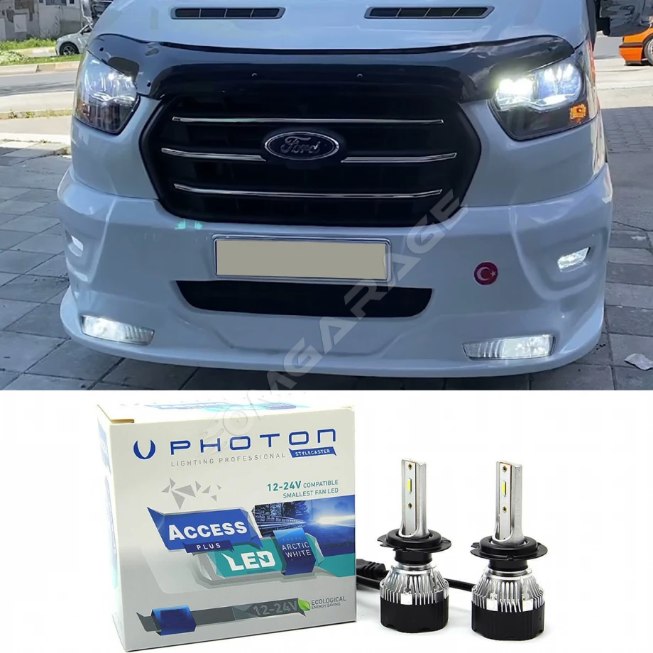 Ford Transit Led Xenon Kısa Far Ampulü H11 Access Yeni Seri Beyaz 2013+