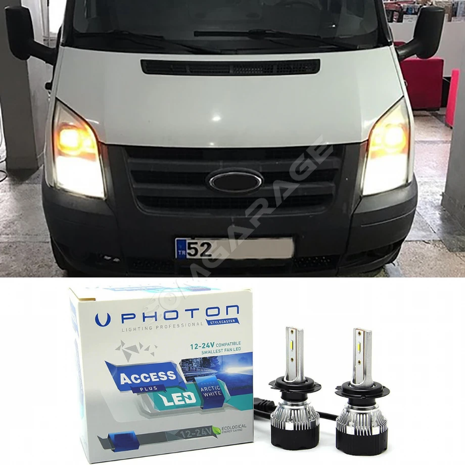 Ford Transit Led Xenon Sis Farı Ampulü H11 Access Yeni Seri Beyaz 1994-2012