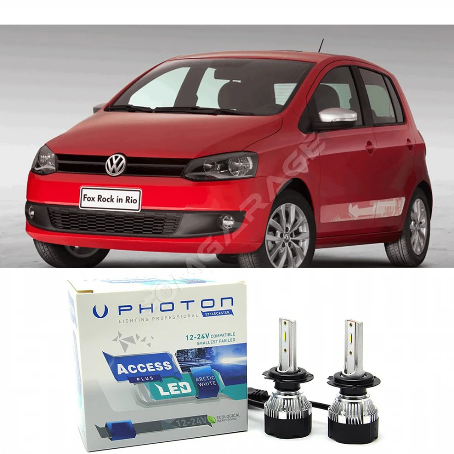 Vw FOX Uzun+Kısa Far Ampulü H4 Access Yeni Seri Beyaz 2009-2015