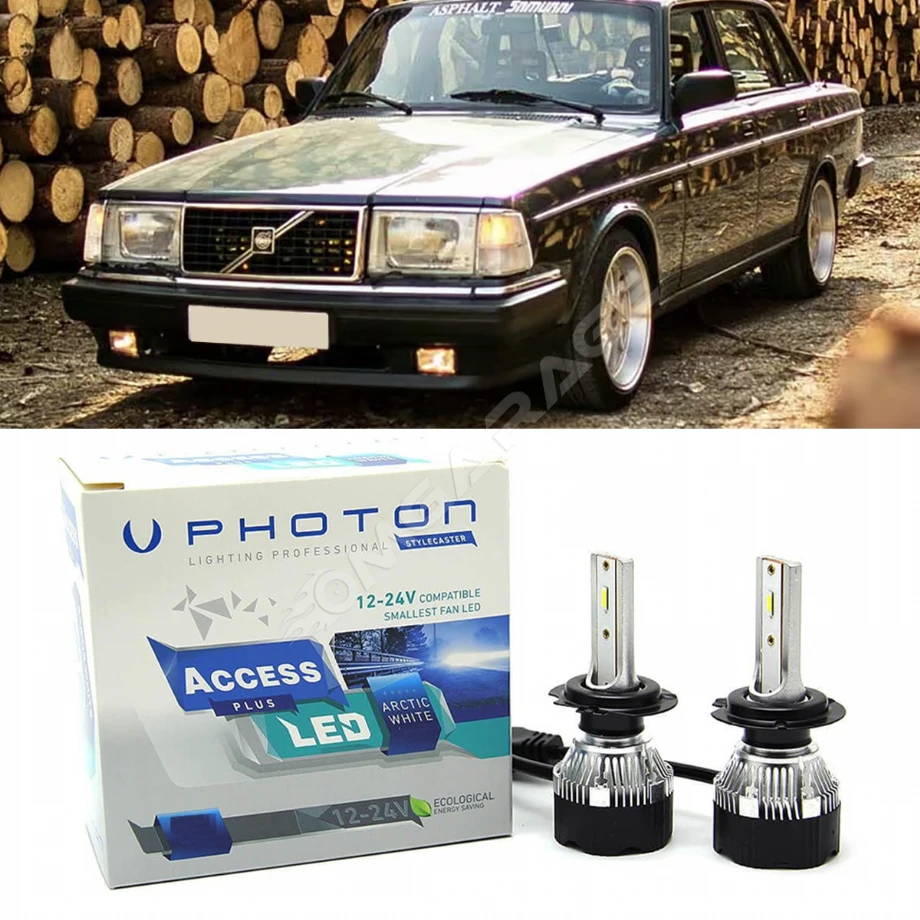 Volvo 240 Led Xenon Uzun+Kısa Far Ampulü H4 Access Yeni Seri Beyaz