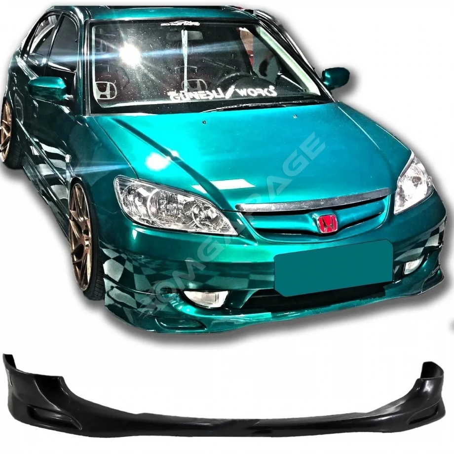 Honda Civic Vtec 2 Mugen Ön Ek Plastik Siyah karlık-ön-ek-bodykit 2004 2005 2006 Makyajlı Kasa