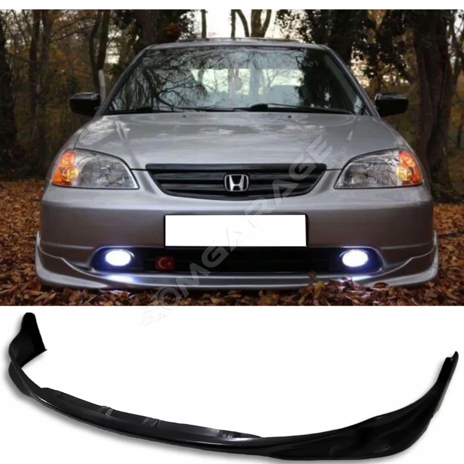 Honda Civic Vtec 2 S2000 Ön Ek Plastik Siyah karlık-ön-ek-bodykit 2001 2002 2003 Makyajsız Kasa