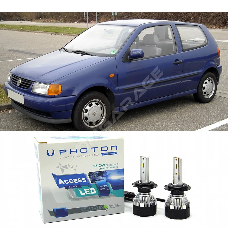 Vw Polo Uzun+Kısa Far Ampulü H4 Access Yeni Seri Beyaz 1994-2001