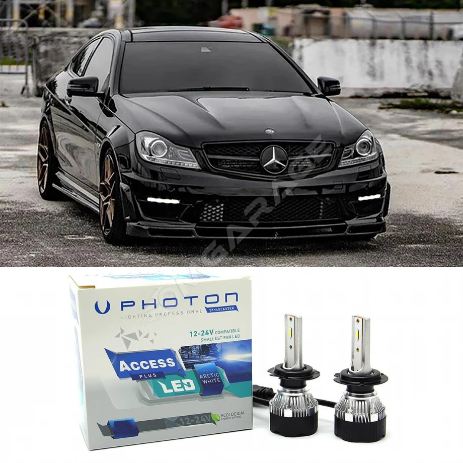 Mercedes C180 W204 Led Xenon Uzun Far Ampulü H7 Access Yeni Seri Beyaz 2009-2014